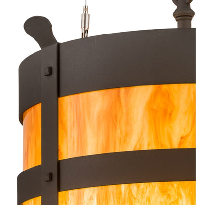 Meyda Tiffany Beartooth 6 Light 20" Wide Pendant