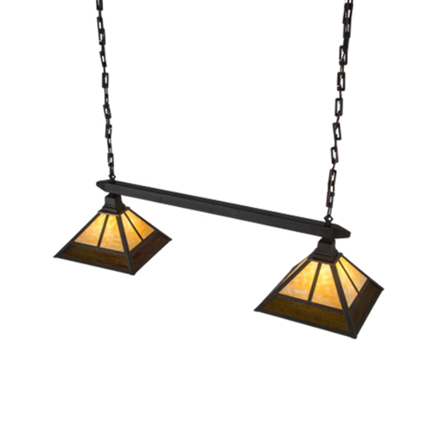 Meyda Tiffany Mission 2 Light 46" Wide Linear Pendant