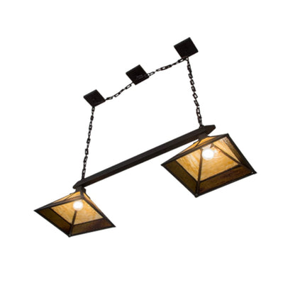 Meyda Tiffany Mission 2 Light 46" Wide Linear Pendant