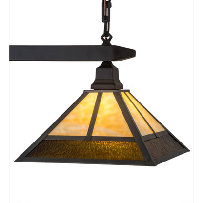 Meyda Tiffany Mission 2 Light 46" Wide Linear Pendant
