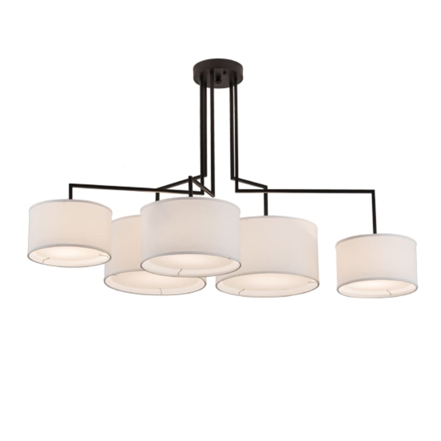 Meyda Tiffany Cilindro 5 Light 58" Wide Linear Pendant