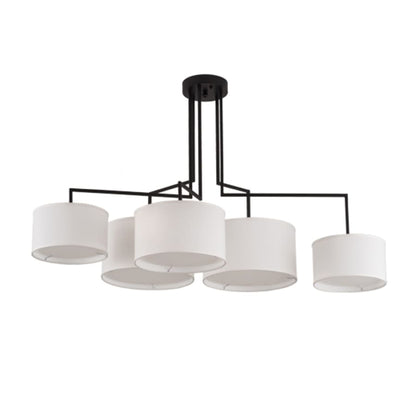 Meyda Tiffany Cilindro 5 Light 58" Wide Linear Pendant