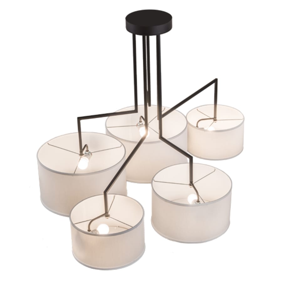 Meyda Tiffany Cilindro 5 Light 58" Wide Linear Pendant