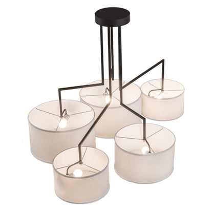 Meyda Tiffany Cilindro 5 Light 58" Wide Linear Pendant