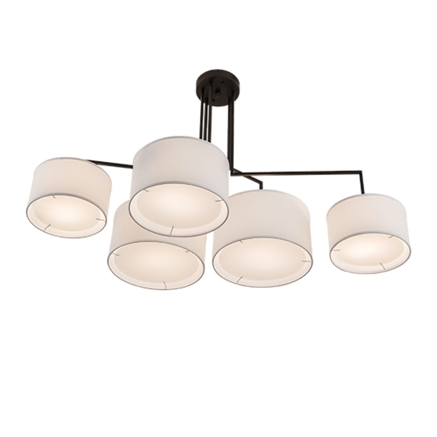 Meyda Tiffany Cilindro 5 Light 58" Wide Linear Pendant
