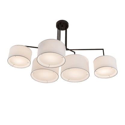 Meyda Tiffany Cilindro 5 Light 58" Wide Linear Pendant
