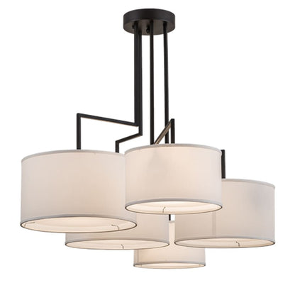 Meyda Tiffany Cilindro 5 Light 58" Wide Linear Pendant