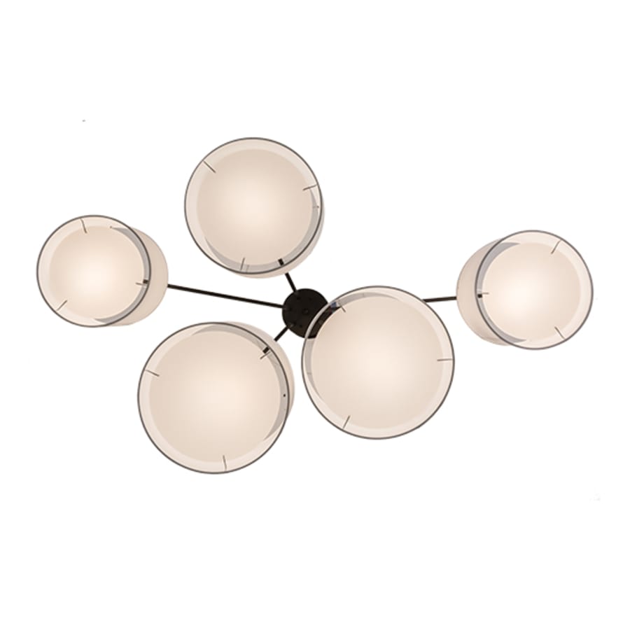 Meyda Tiffany Cilindro 5 Light 58" Wide Linear Pendant