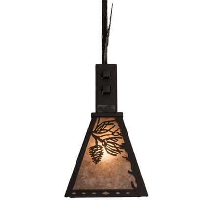 Meyda Tiffany Tall Pines 3 Light 30" Wide Linear Pendant
