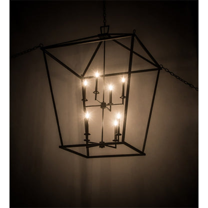 Meyda Tiffany Kitzi 8 Light 52" Wide Taper Candle Pendant
