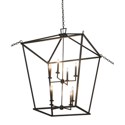 Meyda Tiffany Kitzi 8 Light 52" Wide Taper Candle Pendant