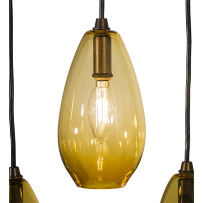 Meyda Tiffany Raquel 9 Light 18" Wide Multi Light Pendant