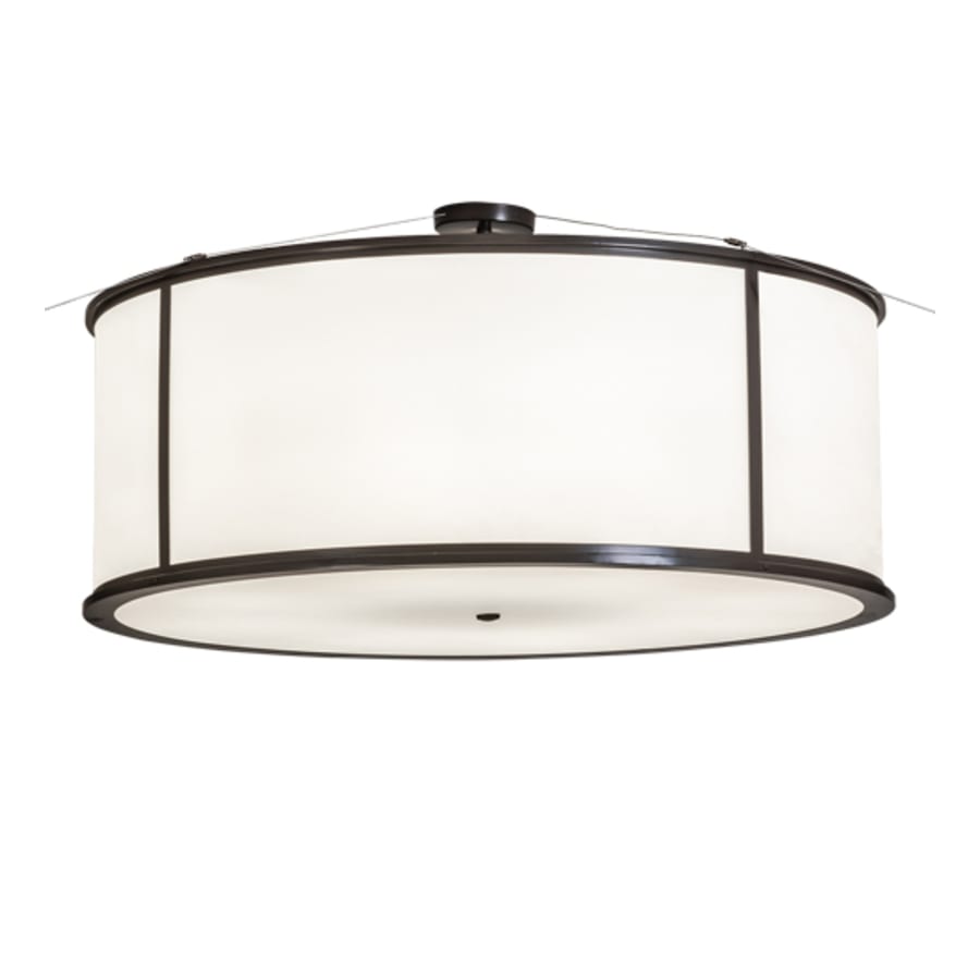 Meyda Tiffany Arcas 8 Light 48" Wide Semi-Flush Drum Ceiling Fixture - Timeless Bronze Finish - GU24 Bulb Base