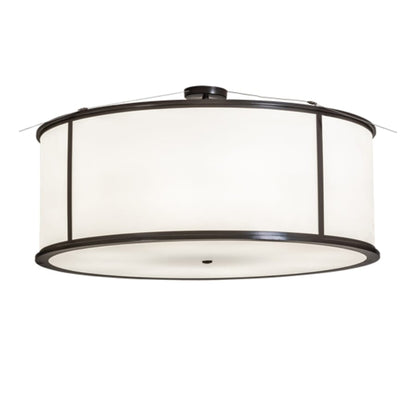 Meyda Tiffany Arcas 8 Light 48" Wide Semi-Flush Drum Ceiling Fixture - Timeless Bronze Finish - GU24 Bulb Base