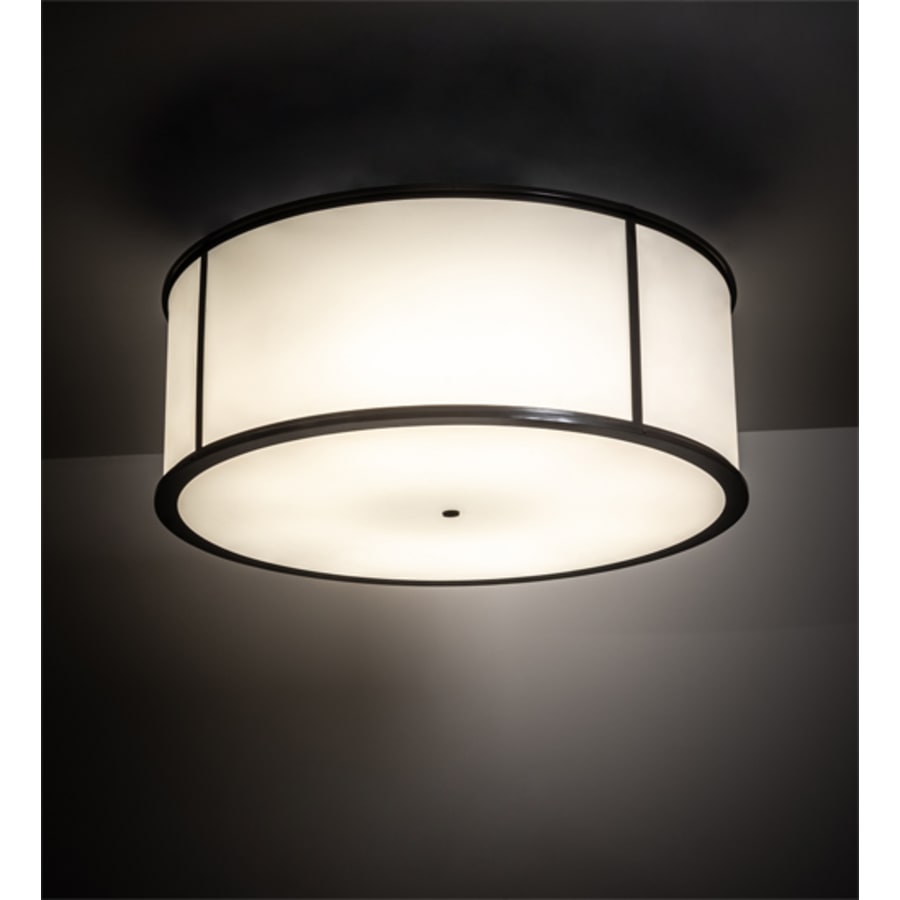 Meyda Tiffany Arcas 8 Light 48" Wide Semi-Flush Drum Ceiling Fixture - Timeless Bronze Finish - GU24 Bulb Base