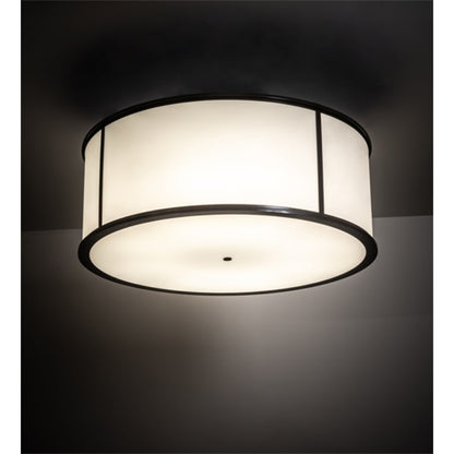 Meyda Tiffany Arcas 8 Light 48" Wide Semi-Flush Drum Ceiling Fixture - Timeless Bronze Finish - GU24 Bulb Base