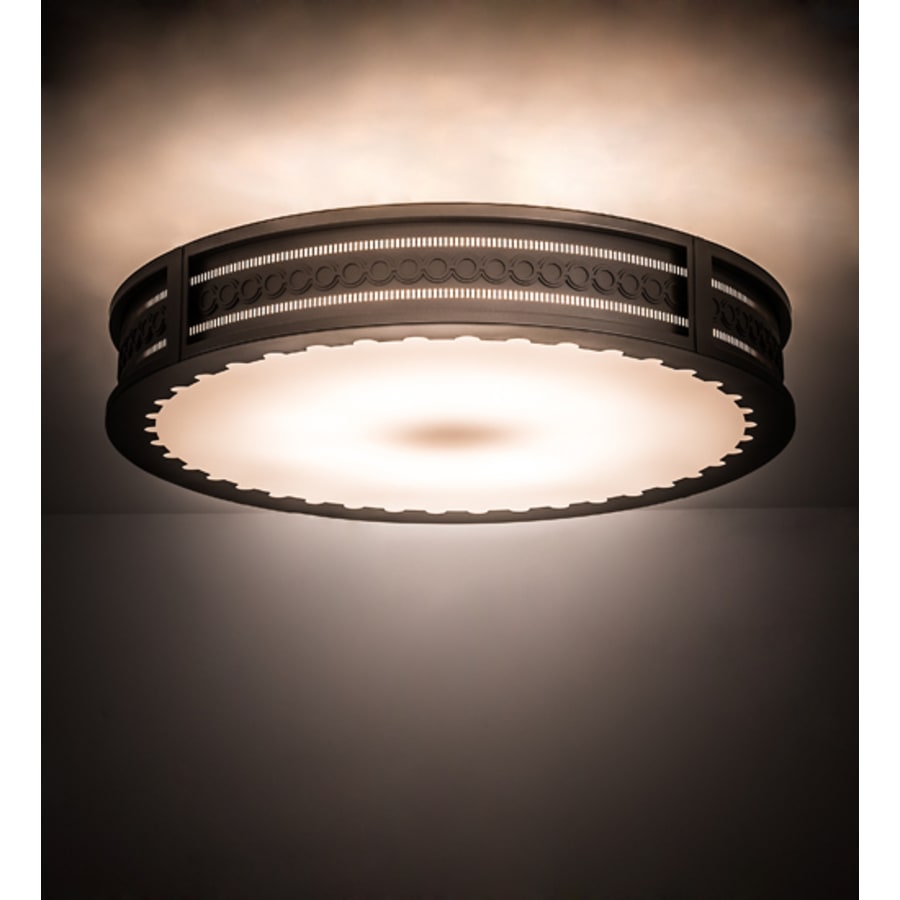 Meyda Tiffany Cilindro Circleline 8 Light 42" Wide Semi-Flush Drum Ceiling Fixture