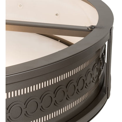 Meyda Tiffany Cilindro Circleline 8 Light 42" Wide Semi-Flush Drum Ceiling Fixture