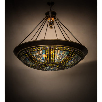 Meyda Tiffany Fleur-de-lis 8 Light 45" Wide Pendant
