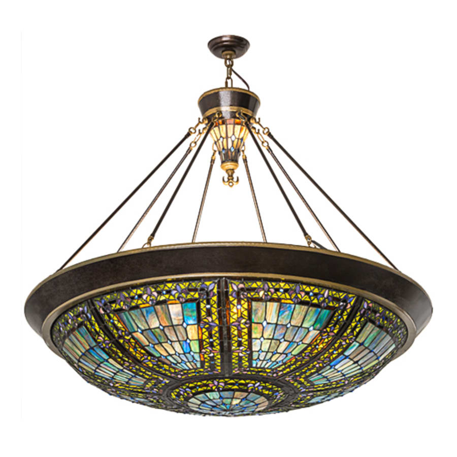 Meyda Tiffany Fleur-de-lis 8 Light 45" Wide Pendant