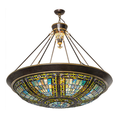 Meyda Tiffany Fleur-de-lis 8 Light 45" Wide Pendant