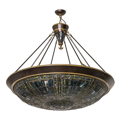 Meyda Tiffany Fleur-de-lis 8 Light 45" Wide Pendant