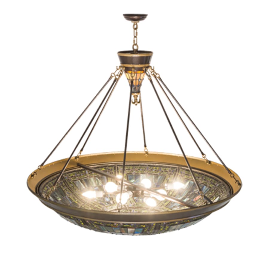 Meyda Tiffany Fleur-de-lis 8 Light 45" Wide Pendant