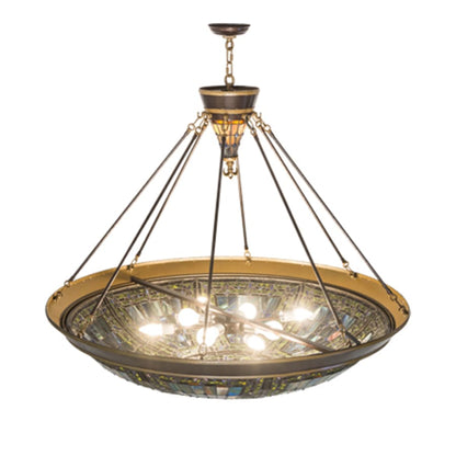 Meyda Tiffany Fleur-de-lis 8 Light 45" Wide Pendant