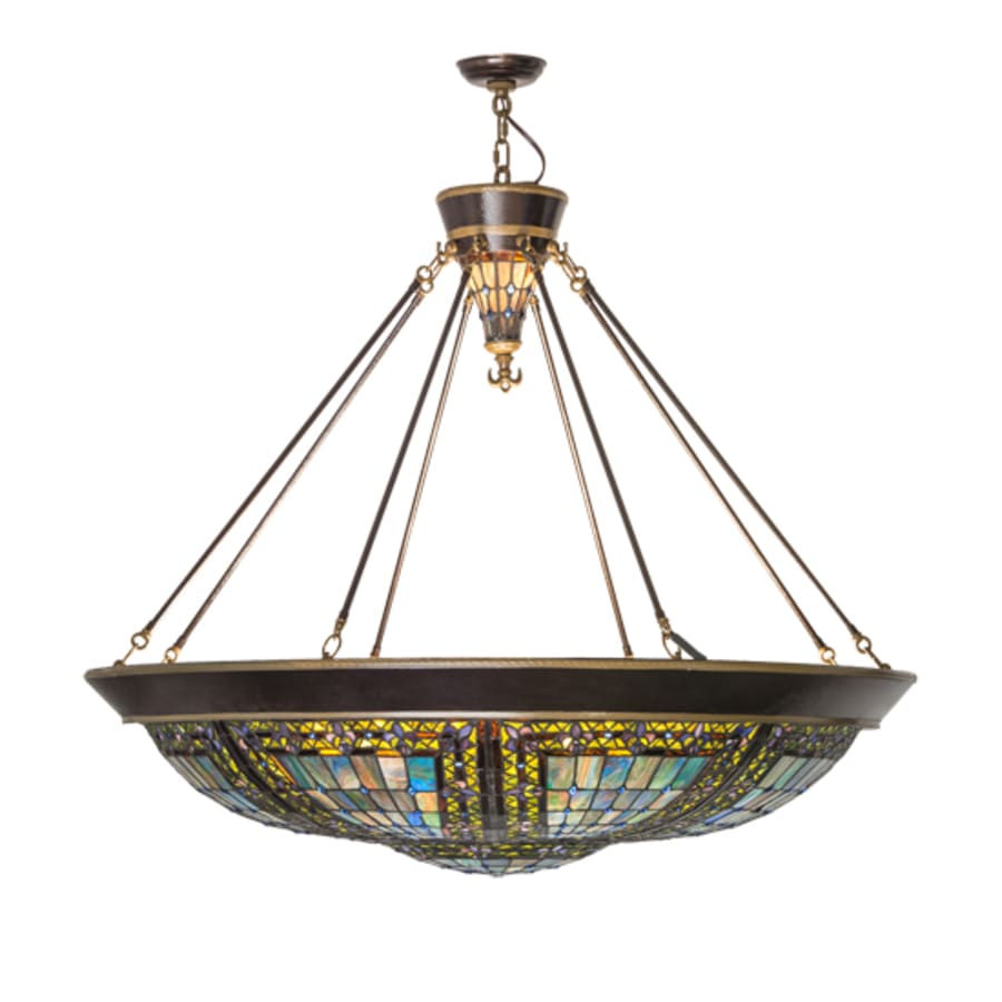 Meyda Tiffany Fleur-de-lis 8 Light 45" Wide Pendant