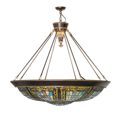 Meyda Tiffany Fleur-de-lis 8 Light 45" Wide Pendant