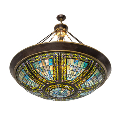 Meyda Tiffany Fleur-de-lis 8 Light 45" Wide Pendant