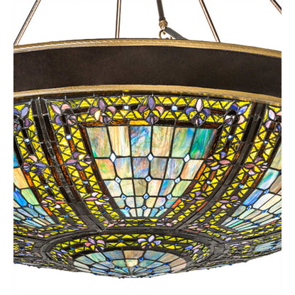 Meyda Tiffany Fleur-de-lis 8 Light 45" Wide Pendant