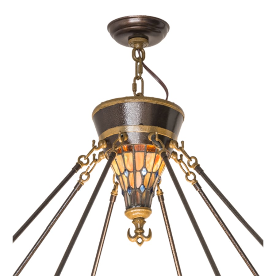 Meyda Tiffany Fleur-de-lis 8 Light 45" Wide Pendant