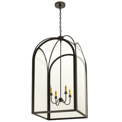 Meyda Tiffany Perin 4 Light 34" Wide Taper Candle Pendant