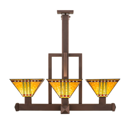 Meyda Tiffany Prairie Corn 4 Light 32" Wide Pendant