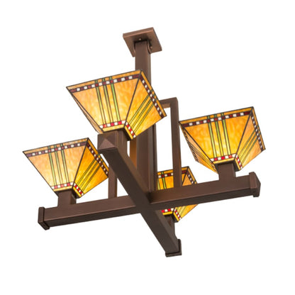 Meyda Tiffany Prairie Corn 4 Light 32" Wide Pendant