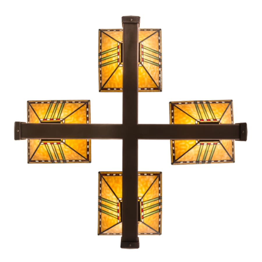 Meyda Tiffany Prairie Corn 4 Light 32" Wide Pendant