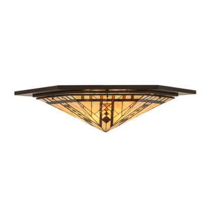 Meyda Tiffany Sonoma 6 Light 36" Wide Flush Mount Ceiling Fixture - Bronze Finish