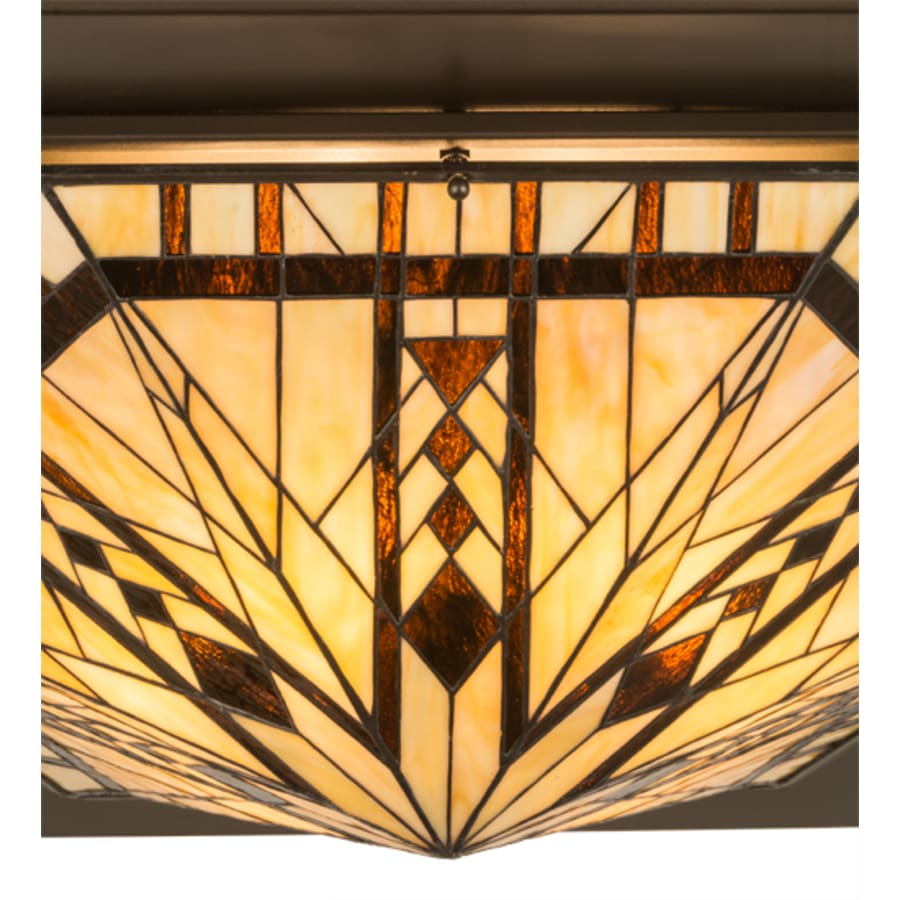 Meyda Tiffany Sonoma 6 Light 36" Wide Flush Mount Ceiling Fixture - Bronze Finish