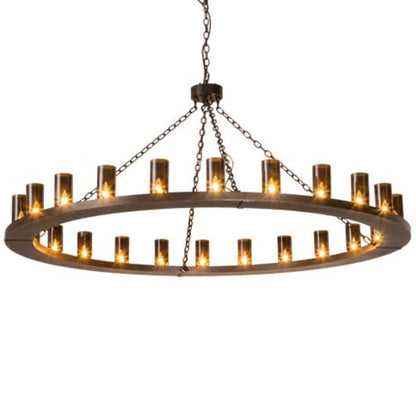 Meyda Tiffany Loxley 24 Light 72" Wide Ring Chandelier