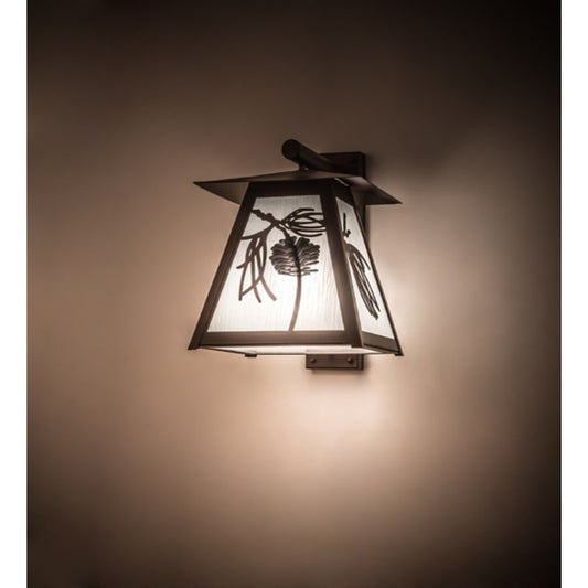 Meyda Tiffany Scotch Pine 20" Tall Wall Sconce