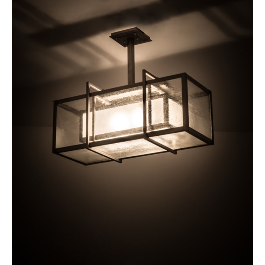 Meyda Tiffany Nelson 2 Light 27" Wide Linear Pendant