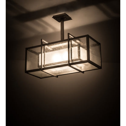Meyda Tiffany Nelson 2 Light 27" Wide Linear Pendant