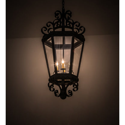 Meyda Tiffany Cadenza 4 Light 18" Wide Taper Candle Pendant