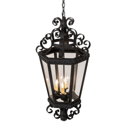 Meyda Tiffany Cadenza 4 Light 18" Wide Taper Candle Pendant