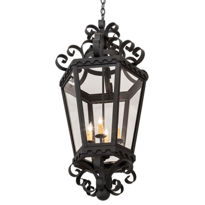 Meyda Tiffany Cadenza 4 Light 18" Wide Taper Candle Pendant