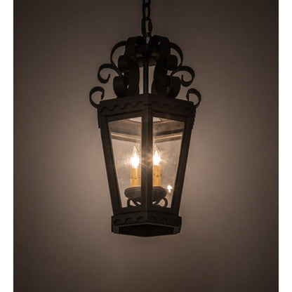 Meyda Tiffany Cadenza 2 Light 10" Wide Taper Candle Pendant