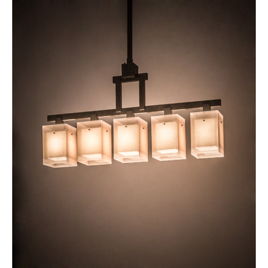 Meyda Tiffany Metro 5 Light 55" Wide Linear Pendant