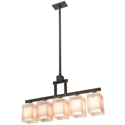 Meyda Tiffany Metro 5 Light 55" Wide Linear Pendant