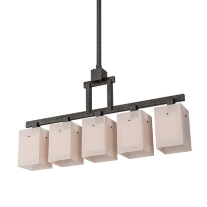Meyda Tiffany Metro 5 Light 55" Wide Linear Pendant